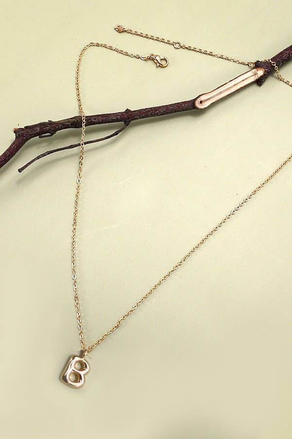 BALLOON BUBBLE PERSONALIZED INITIAL NECKLACE |