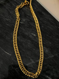 SILVER AND GOLD CUBAN CHAIN NECKLACE