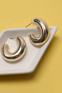 BALLOON PUFFY HOOP EARRINGS  |