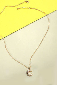 BALLOON BUBBLE PERSONALIZED INITIAL NECKLACE |