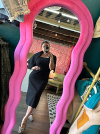 RIBBED KNIT TOP AND DRESS SET